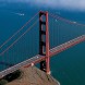 This is an areal view of the golden gate bridge.
